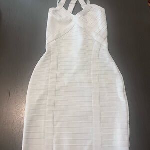 Guess Strapless White Dress